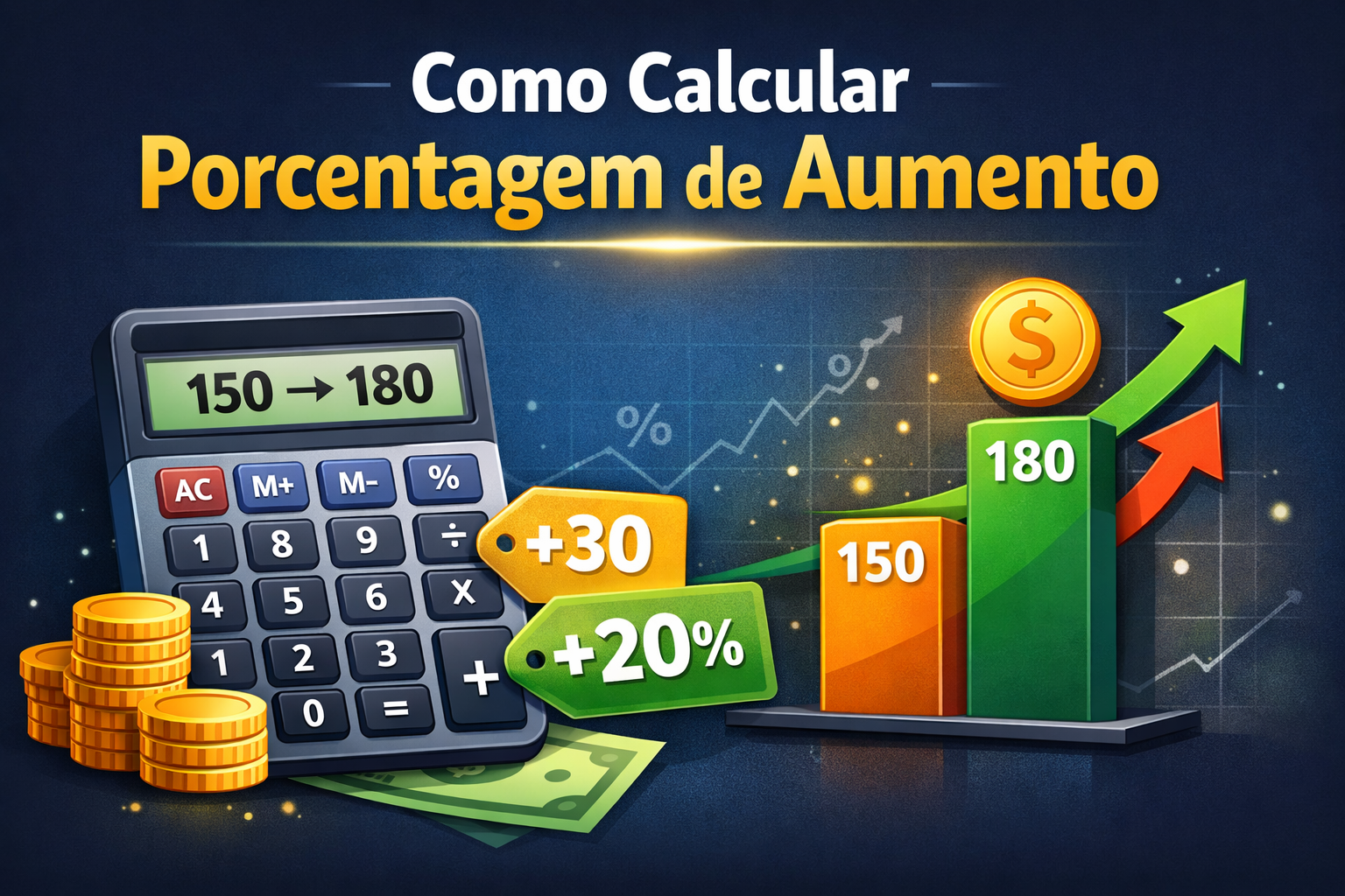 Como calcular porcentagem de aumento em preços e salários